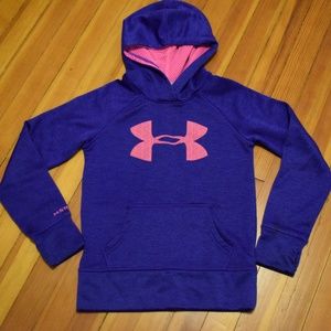 girls purple under armour hoodie